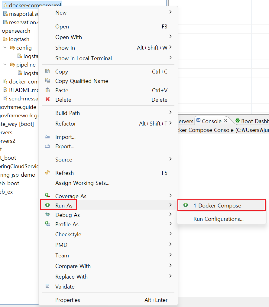 Docker Compose 실행