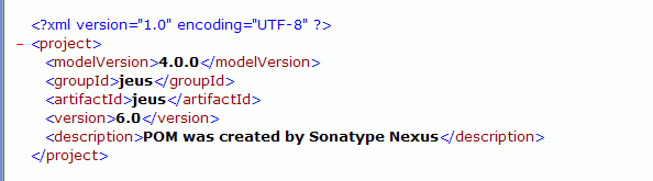 Nexus Dependency 정보