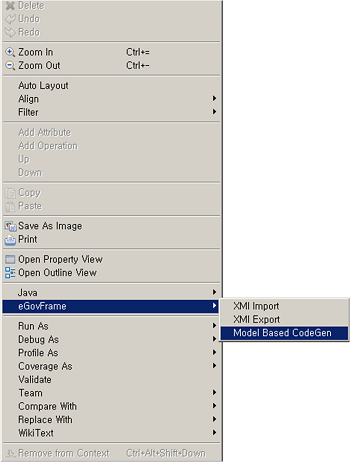 Model Based CodeGen 수행