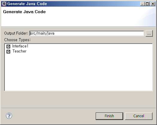 Java Code 생성
