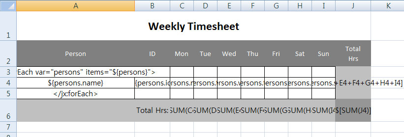 excel-service-template