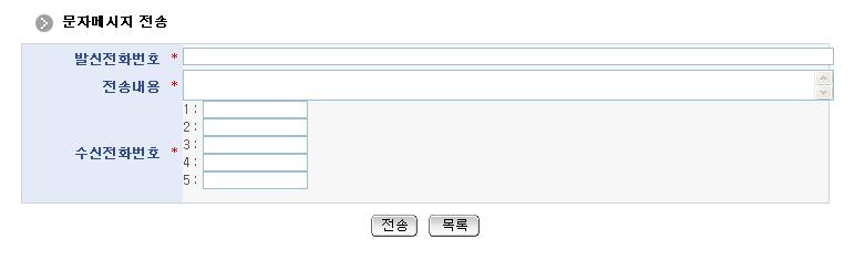 문자메시지 전송