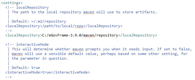 setting.xml 파일에 repository 저장위치