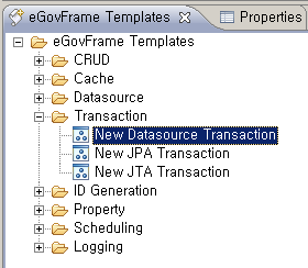 New DataSource Transaction 선택